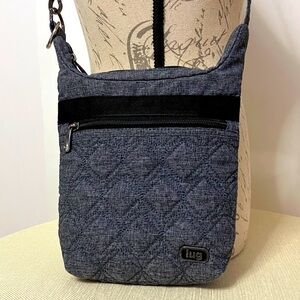 Lug Skipper Mini Crossbody Travel Bag Heather Grey